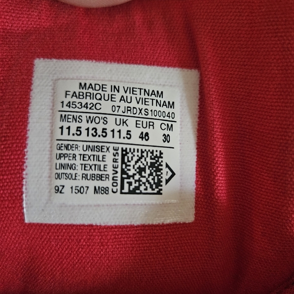 CONVERSE SIZE 11.5 MENS - Picture 2 of 4